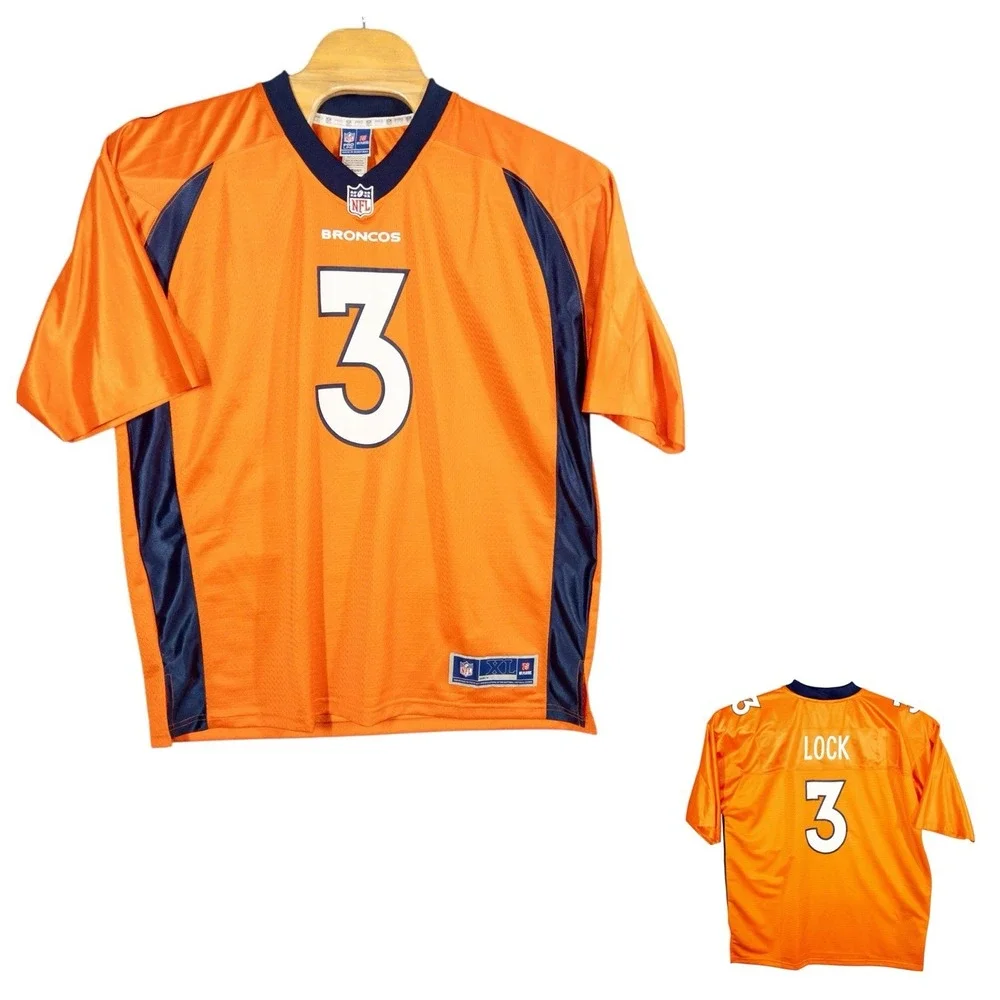 NFL Pro Line Denver Broncos Drew Lock #3 Football Jersey‎ Mens XL NFL